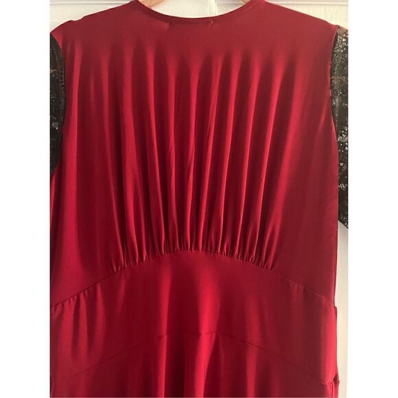 Audrey Whitmore Women’s Red and Black Lace Dress no size - Picture 3 of 6
